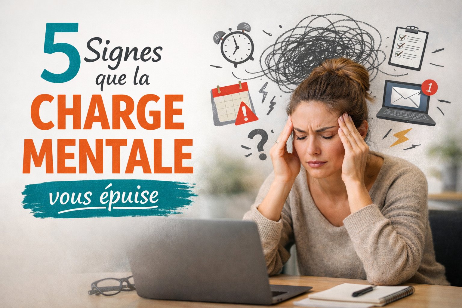 5 signes que la charge mentale vous épuise – Elynora coach Palaiseau